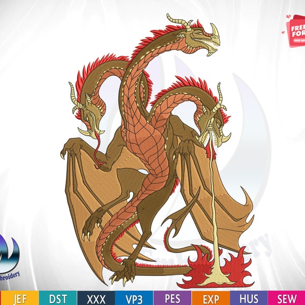 Bearded Dragon Embroidery Designs Etsy