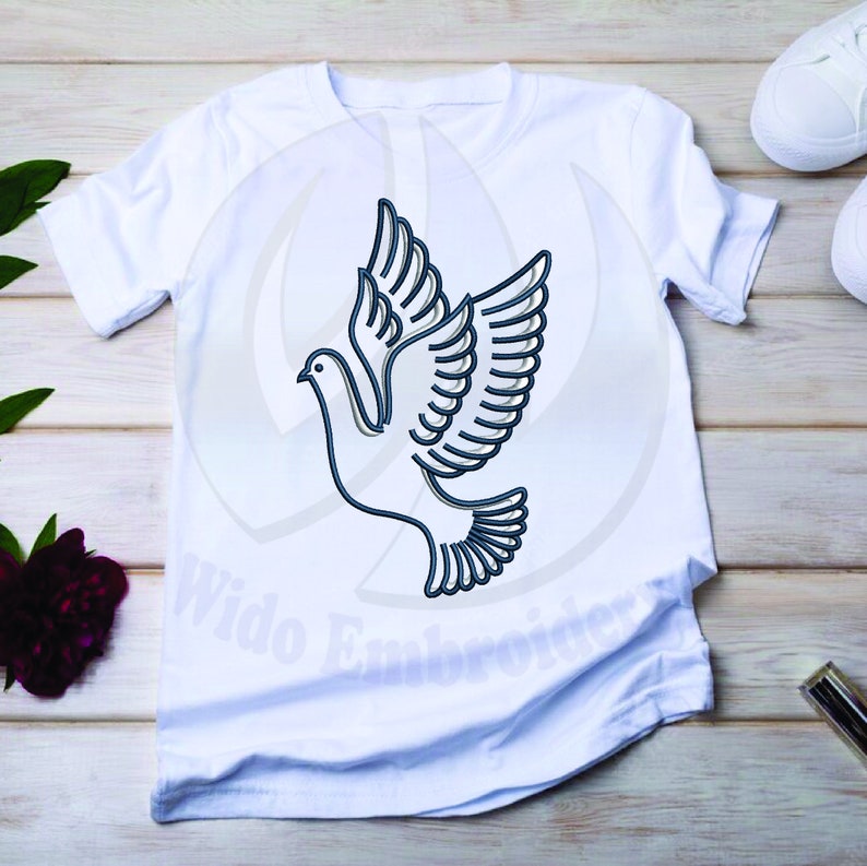 Dove Applique Machine Embroidery Design in 5 Sizes and 10 - Etsy