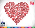 heart embroidery design for Valentines, 5 Sizes 10 Formats , Lace, Love, girly, machine, lovalova, Swirly,roses product logo
