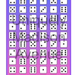 Roll The Dice Savings Challenge - digital download