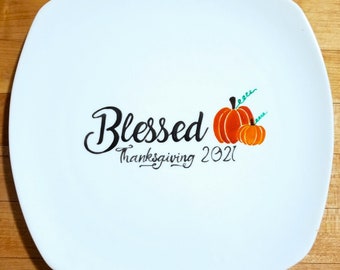 Giving Plate, Signature Plate Thanksgiving, Thanksgiving Gift For Friends, First Thanksgiving Gift, Sentimental Gift