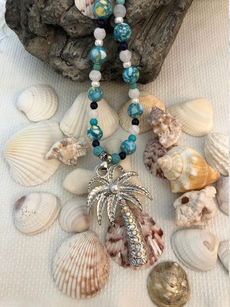 PALM TREE PENDANT necklace