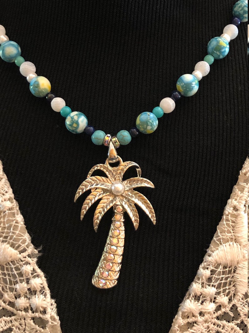 PALM TREE PENDANT necklace