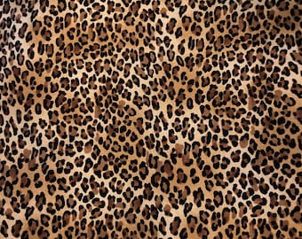 Leopard Print Cotton Fabric - 2 2/3 Yards
