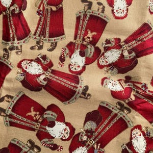 Kolekcja angielska Santa’s by David Textiles, tkanina bawełniana, tkanina pikowana, 100% bawełny, 38” długości, 2 sztuki 19” długości
