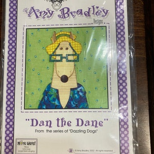 Dan the Dane from the series of “Dazzling Dogs”, Amy Bradley Designs, Quilting Pattern