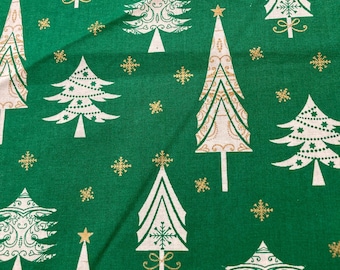 Julgranstyg: Holiday Calico Quilting Cotton, 1 Yard