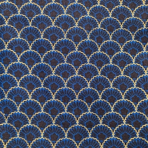 Ocean Waves, Metallic, Japanese Art, Hi-Fashion Fabrics, Cotton Fabric, Quilting Fabric, 100% cotton,  31” with remnant