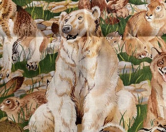 Tropical Animals Cotton Fabric: Quilting & Sewing Projects (36")