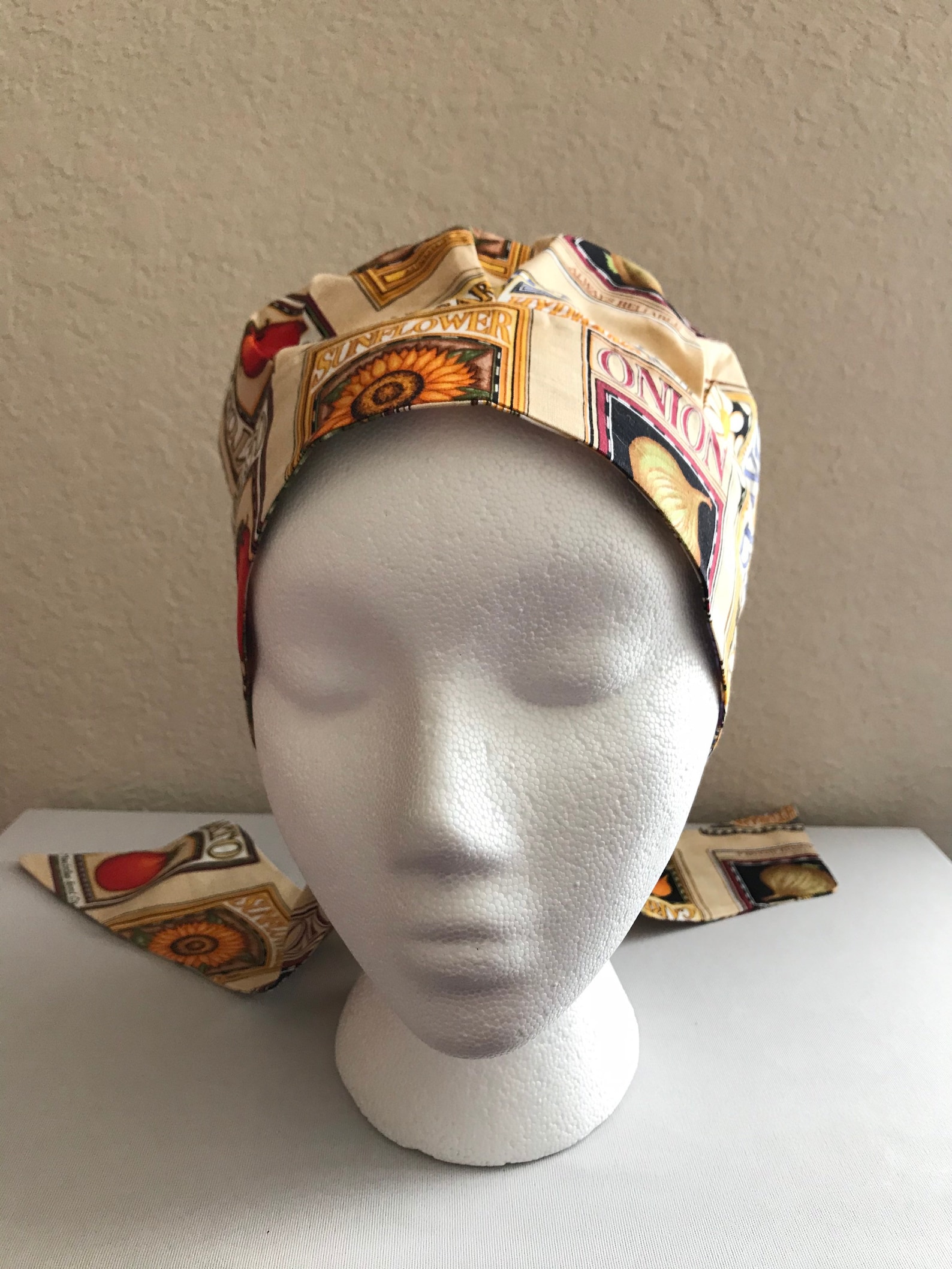 Ladies Cancer Hat Chemo Hat Scrub Cap Hair Loss Head Etsy