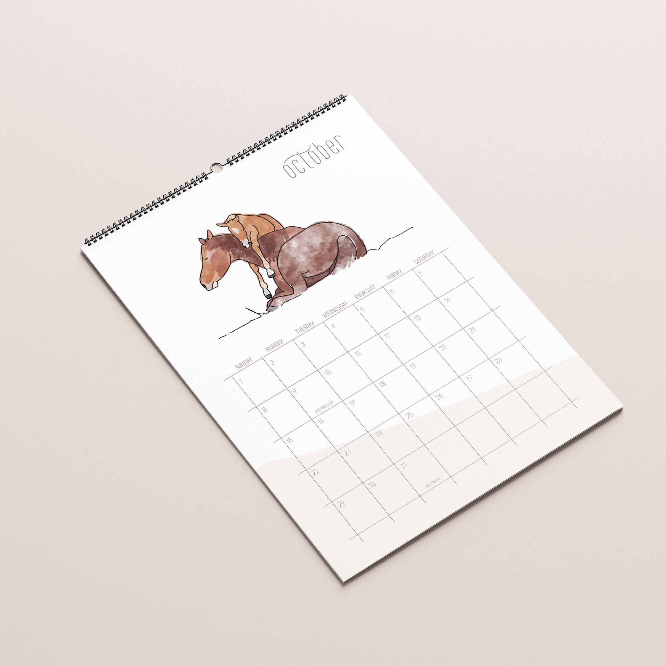 2023 Wall Calendar 12 Month Hanging Calendar Wall Art Etsy