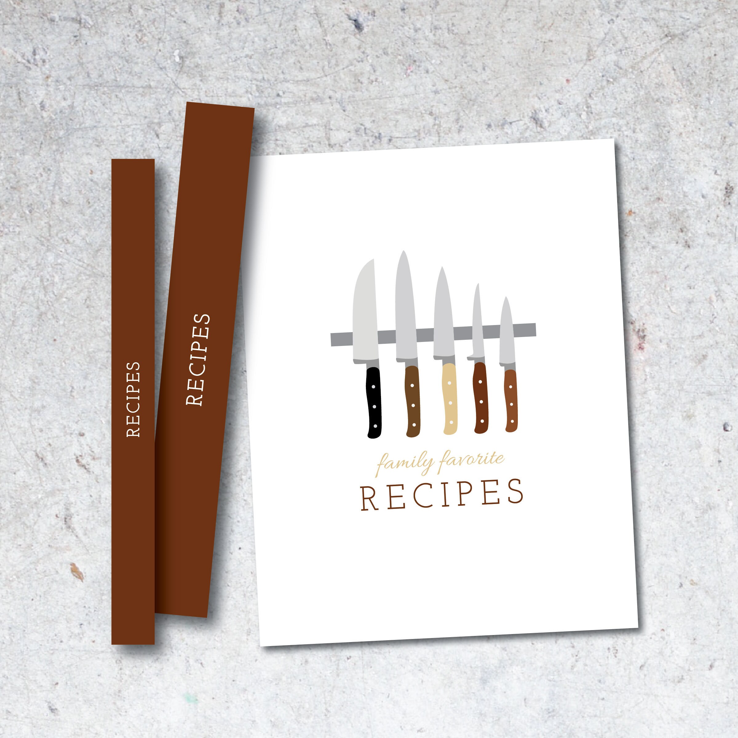Recipe Binder Kit 8 5 X 11 Recipe Book Kitchen Knives Design Diy Printable