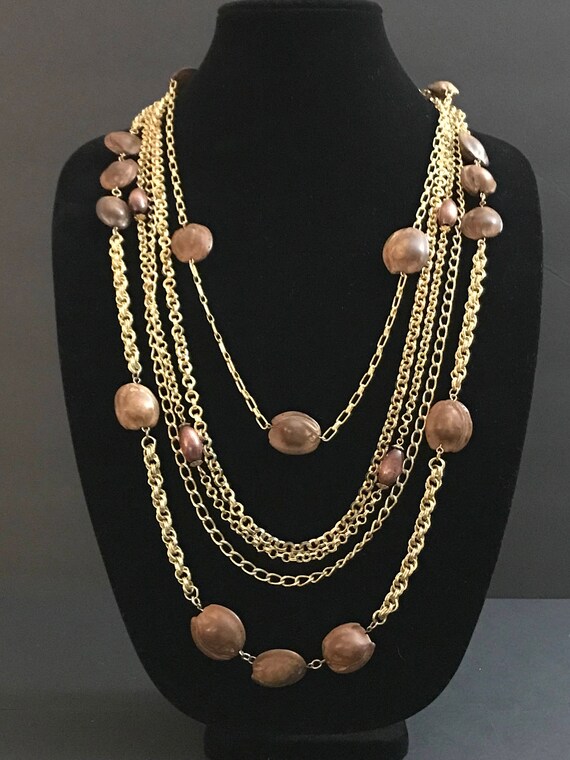 Signed Hobe Chinese Dragon Massive Pendant White Wash Over Gold Tone Statement Necklace Dangle Medallion