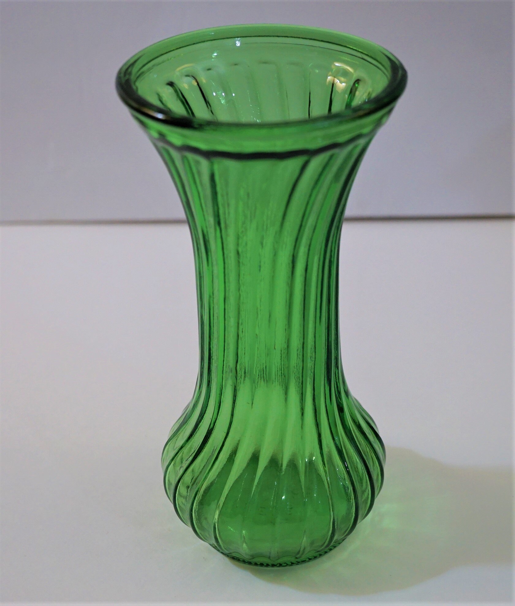 Vintage Green Flower Vase
