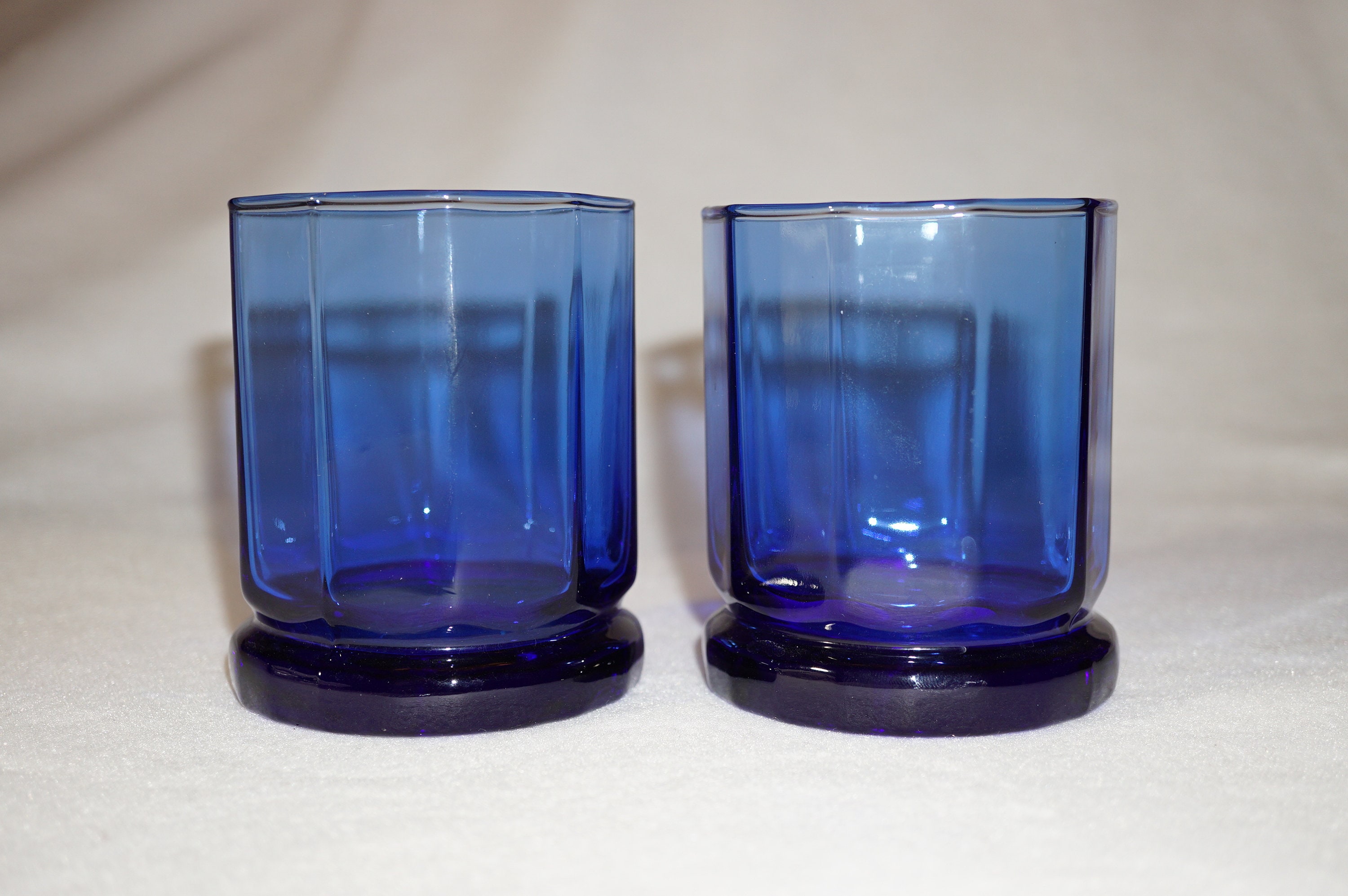 Home & Living Vintage Cobalt Blue Highball Glass Martini & Cocktail