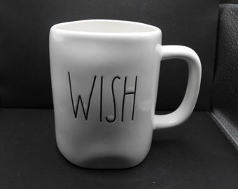 Rae Dunn "Wish" Mug - White