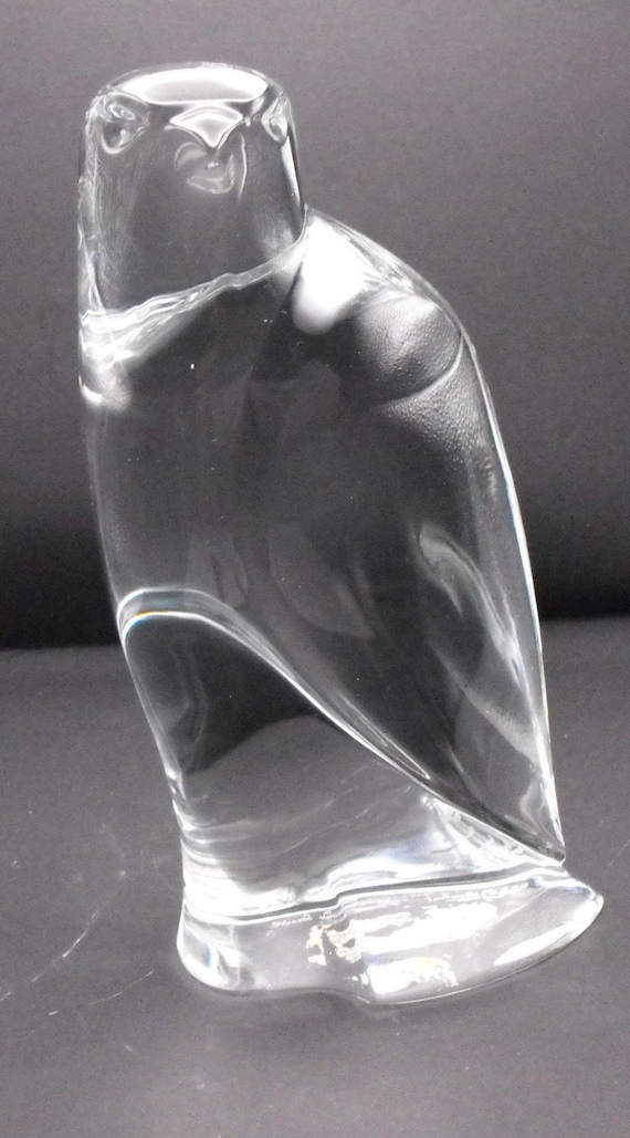 Val St. Lambert Signed Falcon Crystal Piece - Signed D Sousa