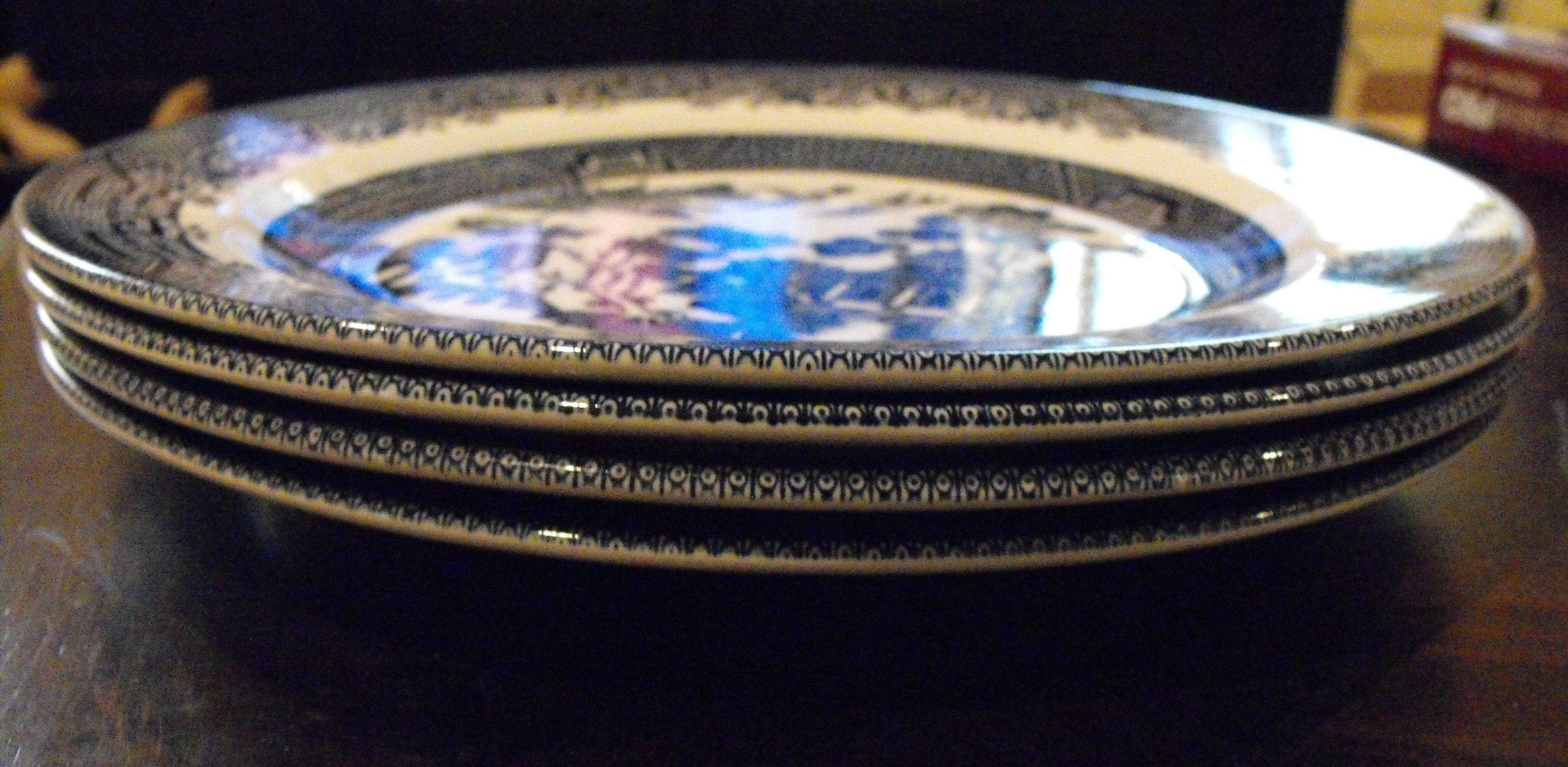 Beautiful Fine English Tableware by Churchill Plates Blue Etsy