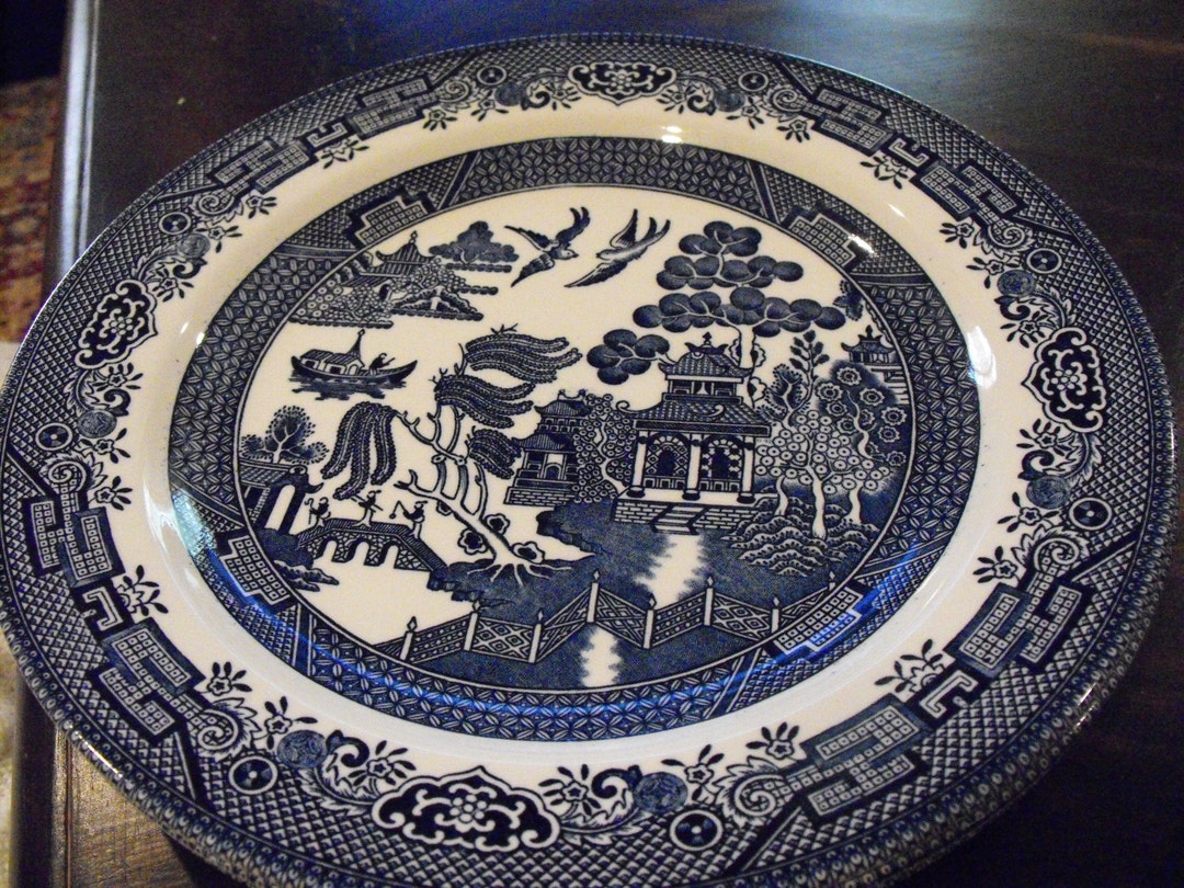 Beautiful Fine English Tableware by Churchill Plates Blue Willow Etsy