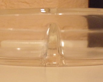 Fire King Clear Divided Dish - 1940s