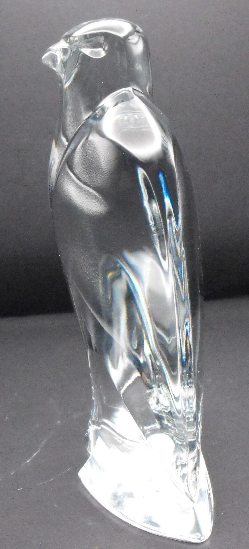 Val St. Lambert Signed Falcon Crystal Piece - Signed D Sousa - Etsy UK