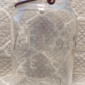 Atlas E-Z Seal Mason Jar with wire seal