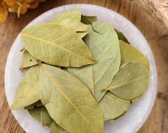 BAY LEAF Laurus nobilis  | 0.5 oz, 1 oz, Natural, Dried, Leaf | Protection, Purification, Healing, Success, Wisdom