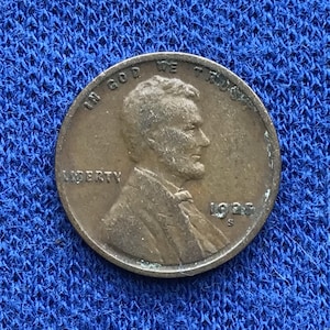 1925 S Antique Lincoln Wheat Penny Old US Coins Vintage RareCoin Collecting Copper Pennies