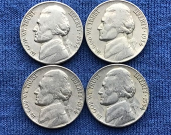 1954 D Jefferson Nickels Old US Coins Rare Coins Coin Collecting