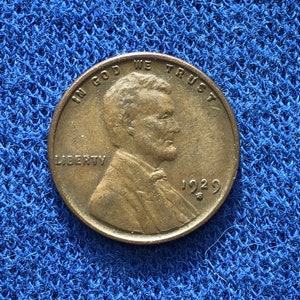 1929 S Lincoln Wheat Pennies US Coins Old Coins American Coins Antique Copper Penny