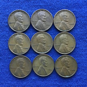 1934 P Lincoln Wheat Penny Old US Coins For Coin Collecting