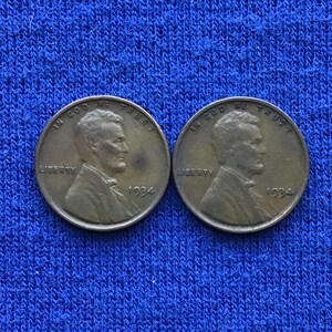 1934 P Lincoln Wheat Pennies US Coins Old Coins American Coins