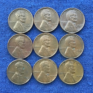 1948 P Lincoln Wheat Penny US Coins Old Coins American Coins Copper Pennies