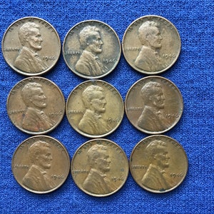 1946 P Lincoln Wheat Penny US Coins Old Coins American Coins Copper Pennies