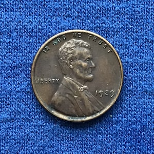 1929 P Antique Lincoln Wheat Penny Old US Coins Vintage Rare Coin Collecting