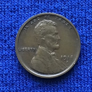 1918 S Lincoln Wheat Pennies US Coins Old Coins American Coins