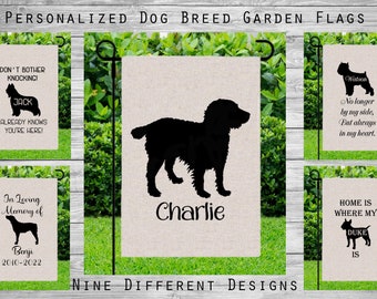 Boykin Spaniel Briard Brittany Brussels Griffon Bull Terrier Personalized Dog Garden Flag Yard Decoration Memorial Gift Funny Pet Gift