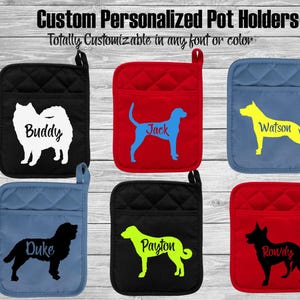 American Eskimo Dog - Foxhound - Staffordshire Terrier - Water Spaniel - Anatolian Shepherd - Australian Cattle Dog Pot Holder - Oven Mitt