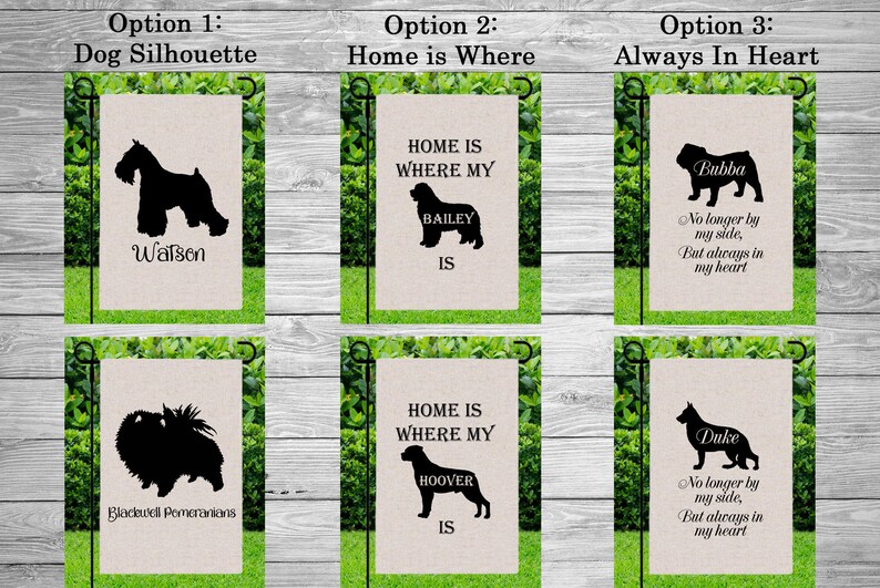 Boykin Spaniel Briard Brittany Brussels Griffon Bull Terrier Personalized Dog Garden Flag Yard Decoration Memorial Gift Funny Pet Gift image 2