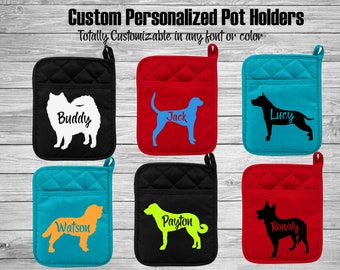 American Eskimo Dog - Foxhound - Staffordshire Terrier - Water Spaniel - Anatolian Shepherd - Australian Cattle Dog Pot Holder - Oven Mitt