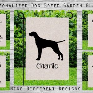 Pharao Hound Plott Hound Pointer Polnischer Lowland Schafshund Pommern personalisierter Hund Garten Flagge Garten Dekoration Gedenkschild Lustiges Geschenk