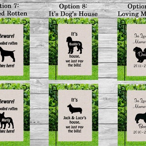 Boykin Spaniel Briard Brittany Brussels Griffon Bull Terrier Personalized Dog Garden Flag Yard Decoration Memorial Gift Funny Pet Gift image 4