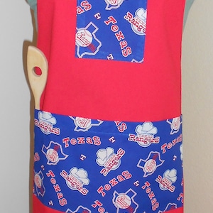 Texas Rangers Baseball Apron