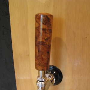 Custom Burl Tap Handle of EXOTIC Hard Maple