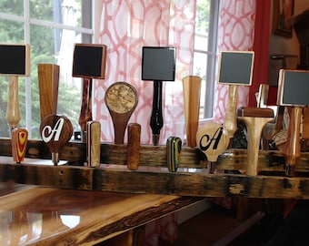 Custom 19 Tap Handle Wall Mount Two-Tiered Display Bourbon Barrel in Two New Versions