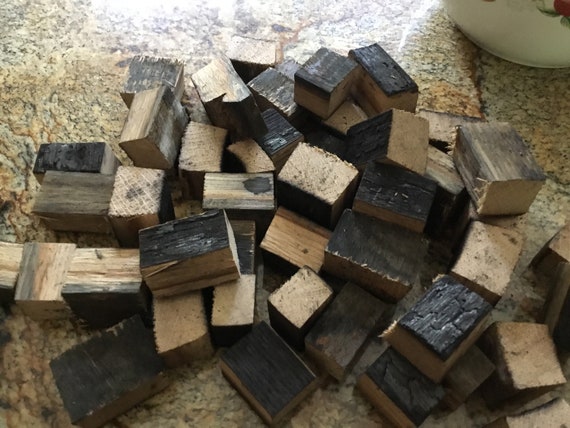 Bourbon Barrel Smoker Chunks/Chips Oak + REAL BOURBON SPLASH
