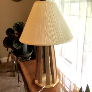 Barrel Stave Lamp in Native White Oak Color NEW LISTING