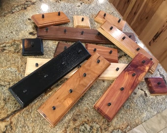 Hardwood Tap Handle Display Block: Walnut, Cherry, Ash, Cedar + NOW IN WHITE too