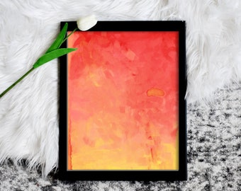 Ahnliche Artikel Wie Yellow And Orange Abstract Printable