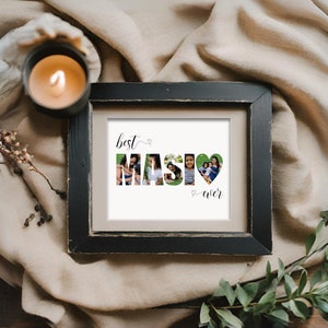 Editable Best Masi Ever Photo Collage | DIY Custom Picture Keepsake for Sister | Last Minute Personalized Gifts for Aunt